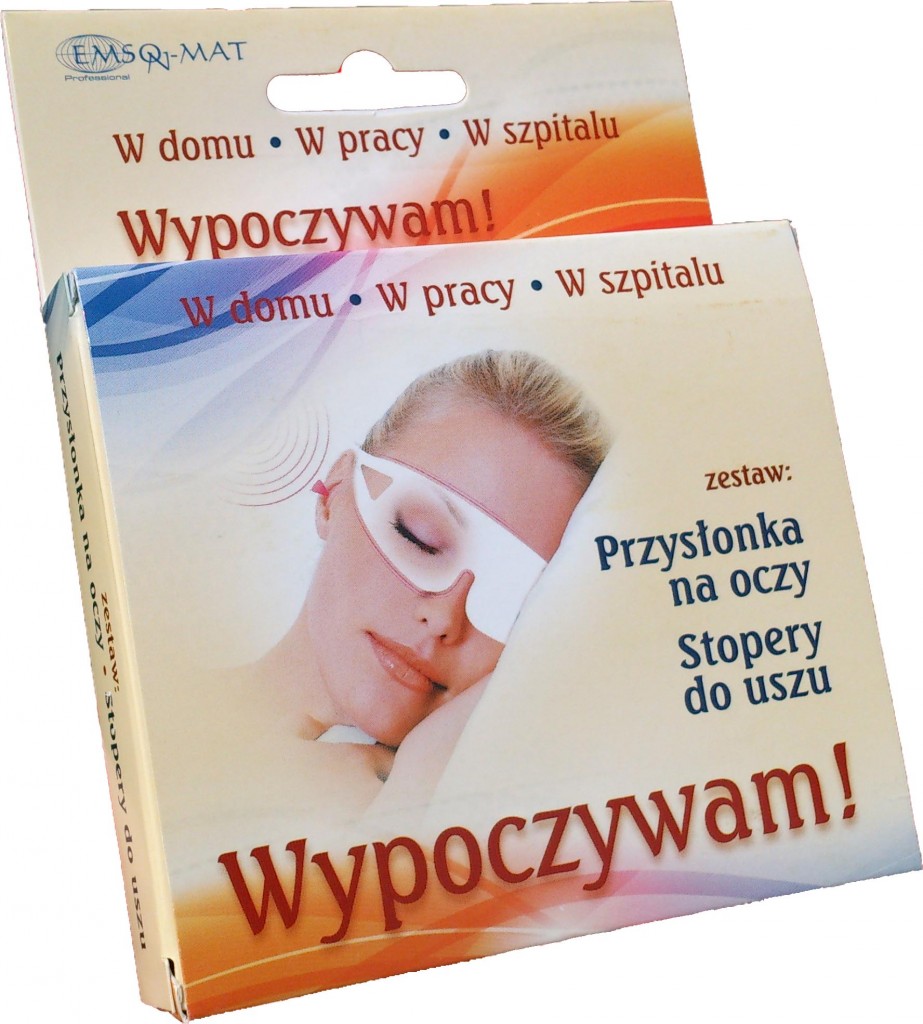 Przysłonka na oczy i stopery (komplet)